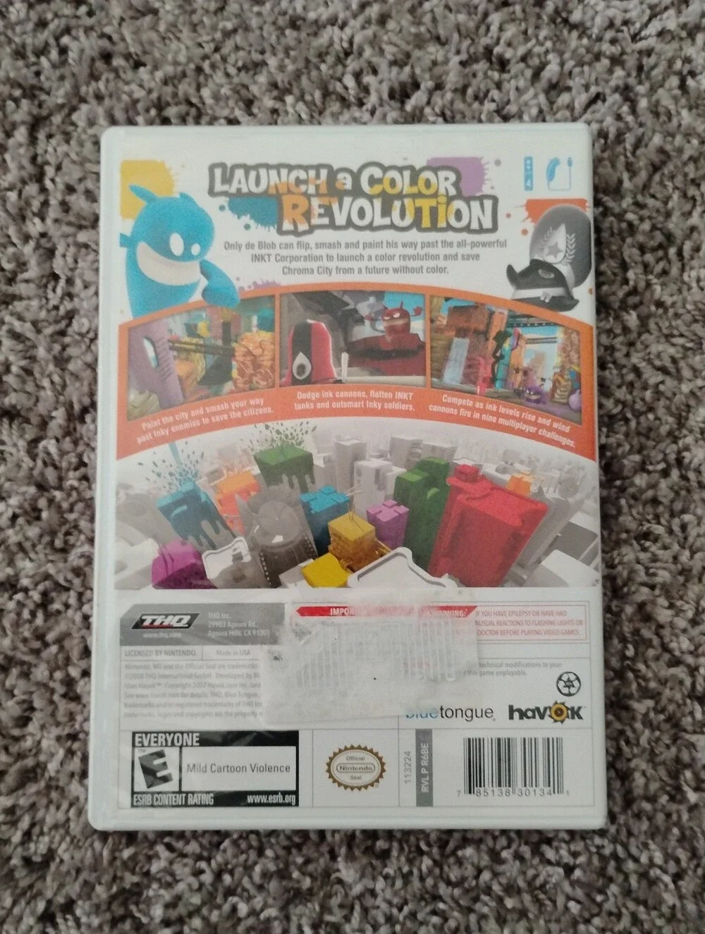 de Blob (Nintendo Wii) – Complete in Box (CIB)